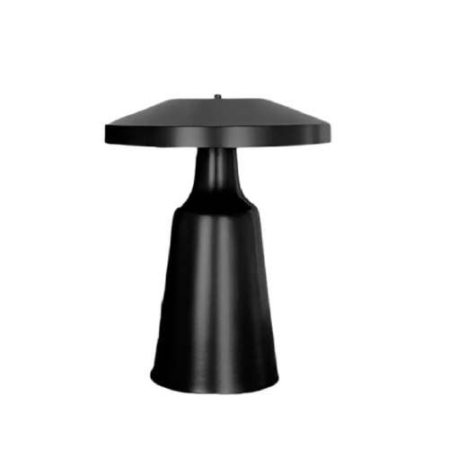 VELADOR NOA NEGRO MATE 1 LUZ E27 35x46CM